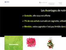 Tablet Screenshot of fleursonaturel.com